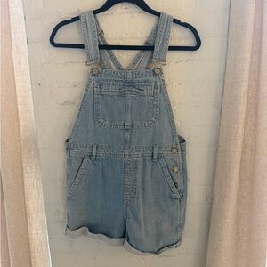 Topshop Light Blue Denim Overalls